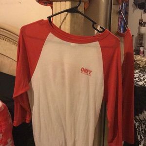OBEY BASEBALL T-SHIRT